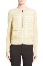 Women's Moncler Coreana Quilted Knit Jacket - White