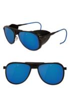 Men's Vuarnet Glacier 1957 57mm Aviator Sunglasses - Pure Grey Blue Flash