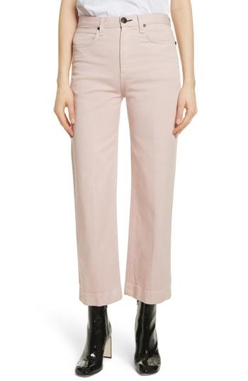 Women's Rag & Bone/jean Justine High Waist Trouser Jeans - Pink