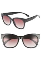 Women's Seafolly Summerland 55mm Cat Eye Sunglasses - Black