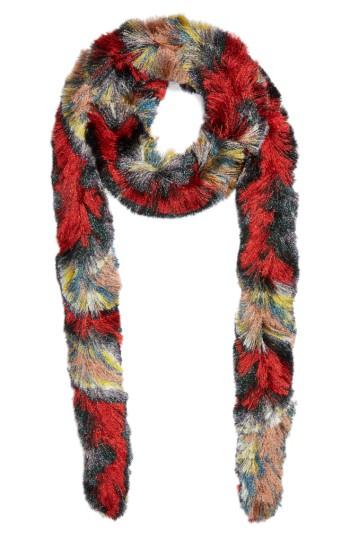Women's Missoni Metallic Fringe Scarf, Size - Yellow