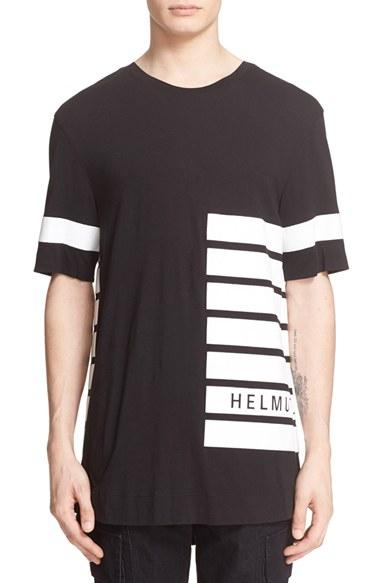 Men's Helmut Lang Stripe Print T-shirt