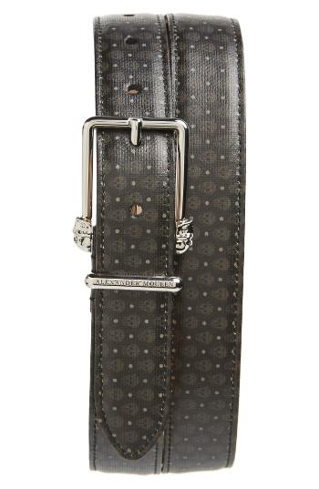 Men's Alexander Mcqueen Coated Canvas Belt 0 Eu - Multicolor
