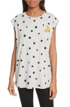 Women's Etre Cecile Banana Dot Boyfriend Tank - Grey