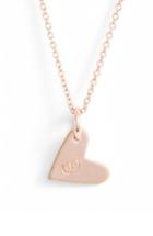 Women's Nashelle Initial Heart Pendant Necklace