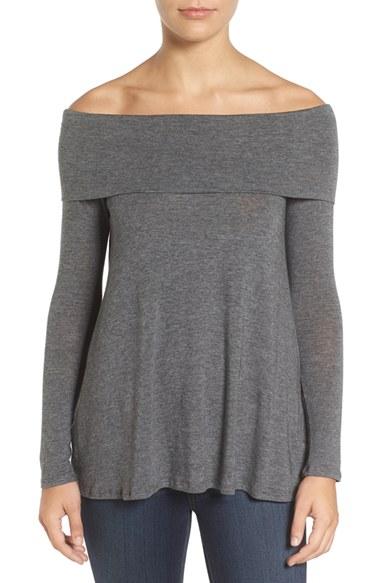 Women's Velvet By Graham & Spencer Lux Off The Shoulder Top