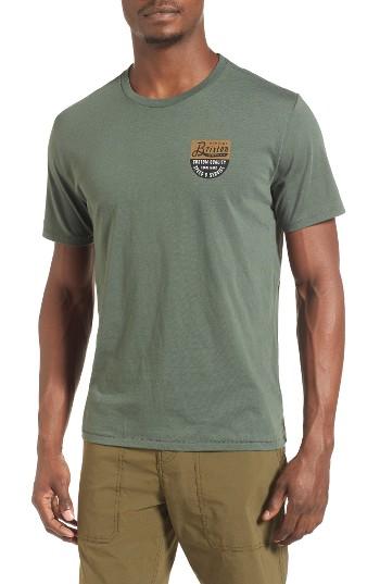 Men's Brixton Badge Graphic T-shirt - Green