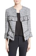 Women's Helene Berman Frill Tweed Jacket