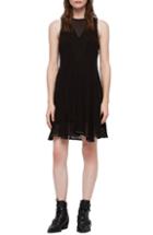 Women's Allsaints Eleanor Stud Trim Dress - Black