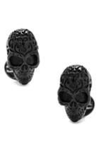 Men's Cufflinks, Inc. Black Fatale Skull Cuff Links