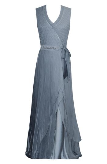 Women's Komarov Ombre Charmeuse & Chiffon Gown - Green