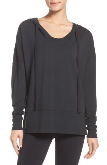 Women's Alo Fluid Tunic Hoodie - Black