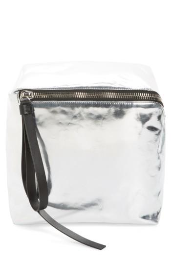 Proenza Schouler Soft Metallic Leather Cube Bag - Metallic