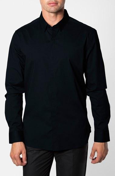 Men's 7 Diamonds 'peace Train' Trim Fit Woven Shirt