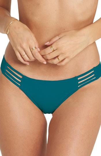 Women's Billabong Sol Searcher Tropic Cheeky Bikini Bottoms - Blue/green