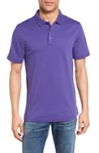 Men's Nordstrom Men's Shop Slim Fit Interlock Knit Polo - Purple