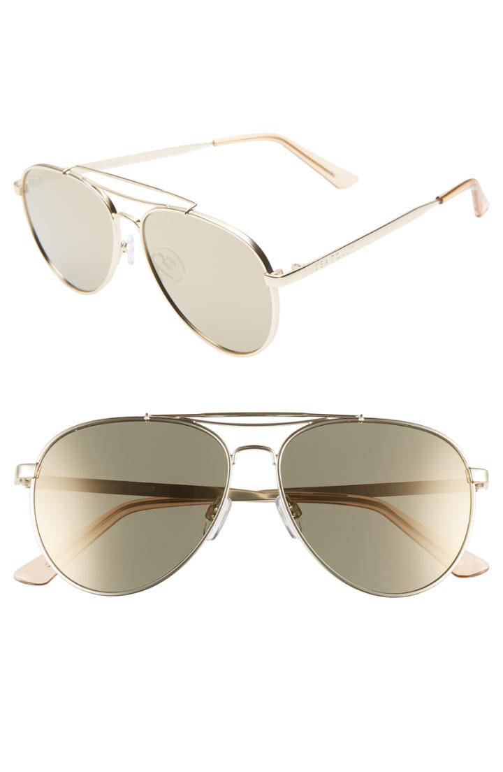 Women's Seafolly Cairns 55mm Aviator Sunglasses - Gold