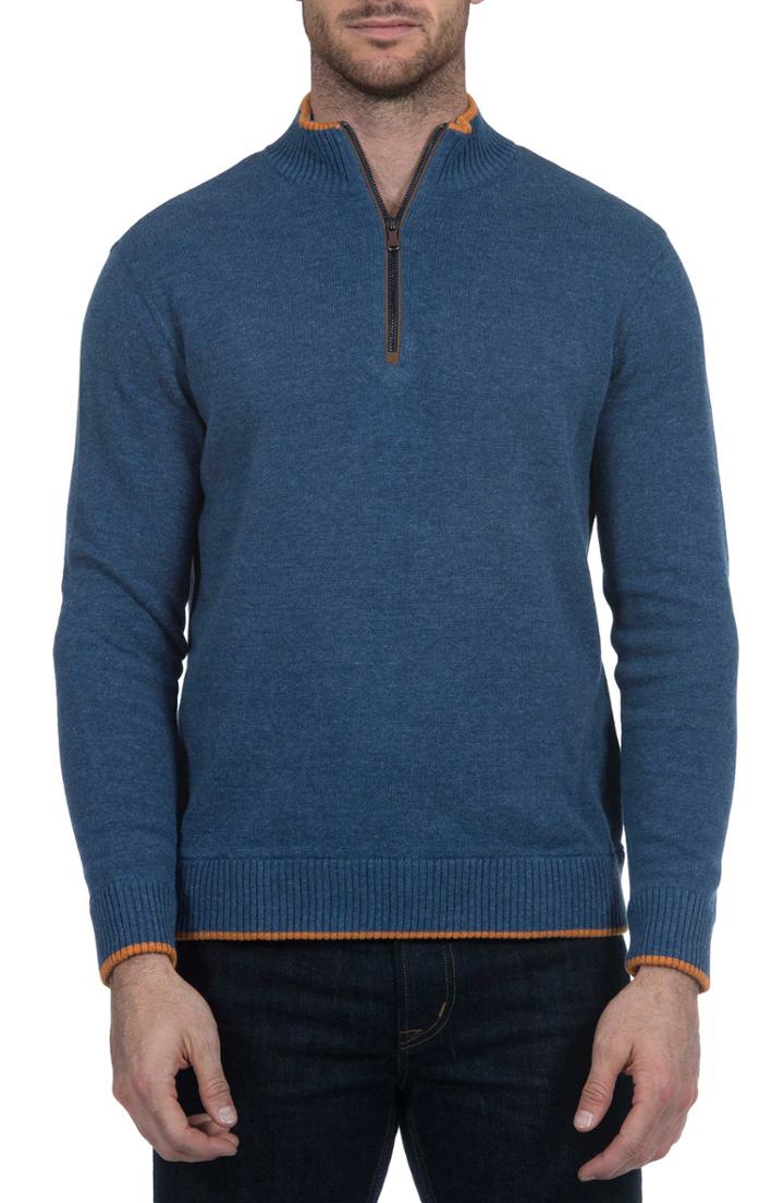 Men's Robert Graham Cavalry Classic Fit Quarter Zip Sweater