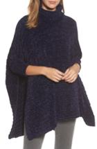 Women's Caslon Chenille Poncho - Blue