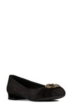 Women's Geox Wistrey Embellished Flat .5us / 39.5eu - Black