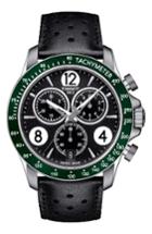 Men's Tissot V8 Chronographic Leather Strap Watch, 43mm