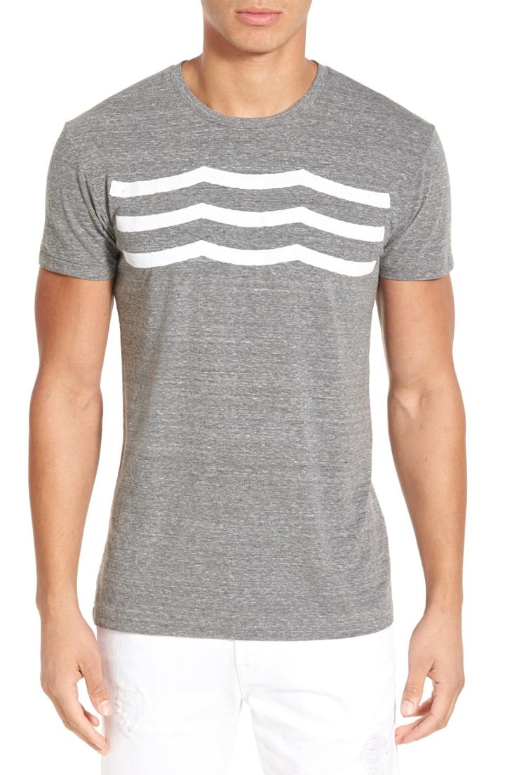 Men's Sol Angeles 'waves' Graphic T-shirt, Size - Grey