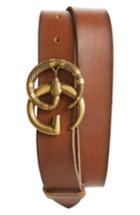 Men's Gucci Gg Marmont Snake Buckle Leather Belt