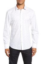 Men's Zachary Prell Cortinas Print Sport Shirt - White