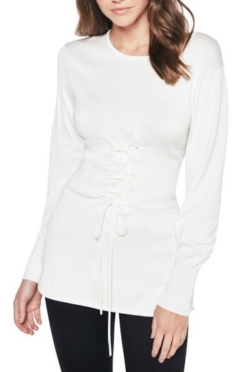Women's Bardot Corset Tie Knit Sweater