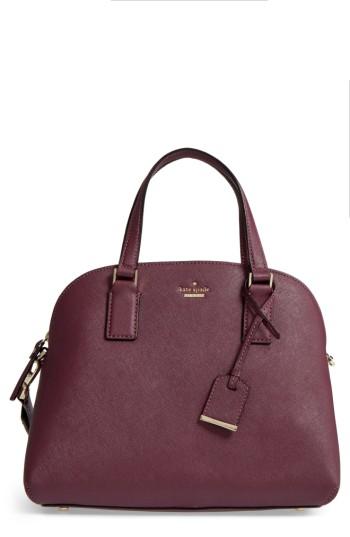 Kate Spade New York Cameron Street - Lottie Leather Satchel - Purple