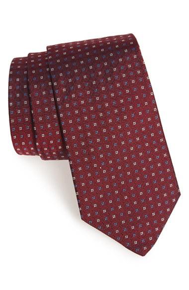 Men's Gitman Geometric Silk Tie, Size X-long - Red