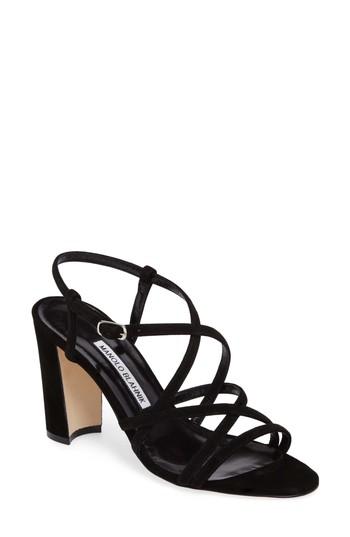 Women's Manolo Blahnik Atrita Sandal Us / 36eu - Black