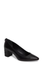 Women's Calvin Klein Natalynn 2 Texture Heel Pump .5 M - Black