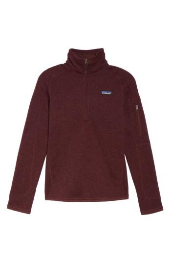Women's Patagonia 'better Sweater' Zip Pullover - Red