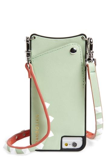 Bandolier Sarah Leather Iphone 6/7/8 & 6/7/8 Crossbody Case - Green