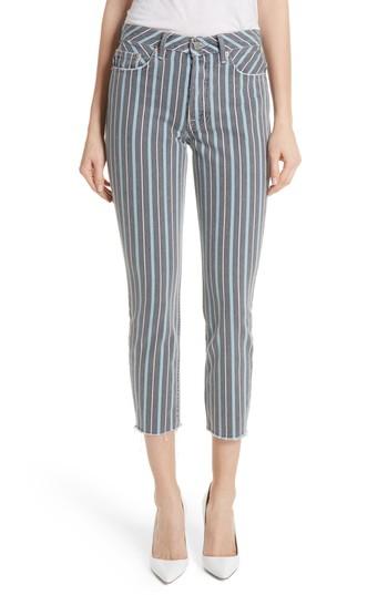 Women's Grlfrnd Karolina High Waist Crop Skinny Jeans - Blue