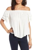 Women's Astr The Label Tiered Off The Shoulder Top - White