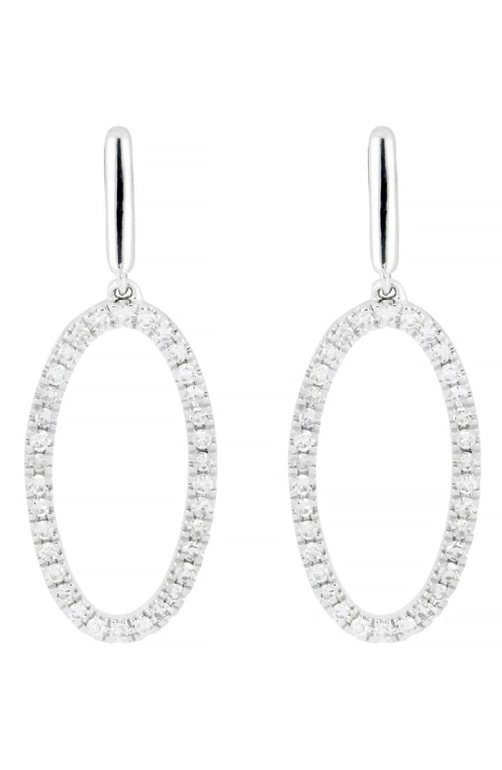 Women's Carriere Diamond Open Oval Drop Earrings (nordstrom Exclusive)