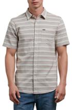 Men's Volcom Sable Stripe Woven Shirt - Beige