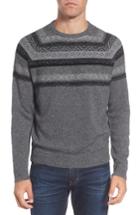 Men's Nordstrom Men's Shop Pattern Wool & Cashmere Sweater - Grey