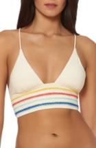 Women's Dolce Vita Embroidery Long Line Bikini Top
