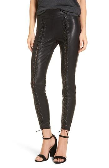 Women's Blanknyc Lace-up Faux Leather Pants