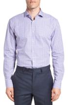 Men's 1901 Trim Fit Check Dress Shirt .5 - 32/33 - Purple