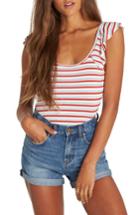 Women's Billabong Sunrise Road Stripe Top - Red