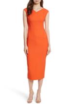 Women's Diane Von Furstenberg Midi Sheath Dress - Orange