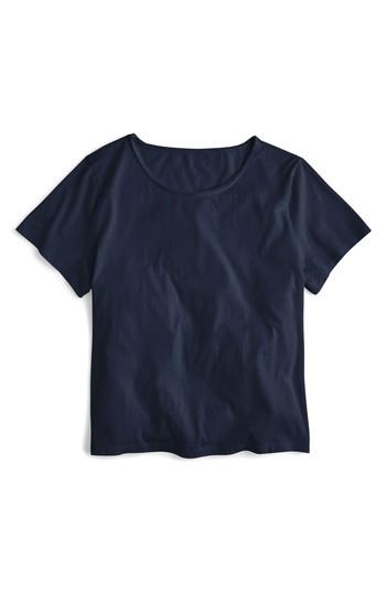 Women's J.crew New Crewneck Tee, Size - Blue