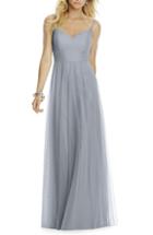 Women's After Six Sleeveless Tulle A-line Gown (similar To 14w) - Grey