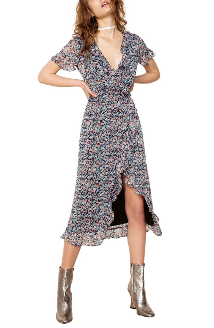 Women's The East Order Cece Wrap Dress - Black