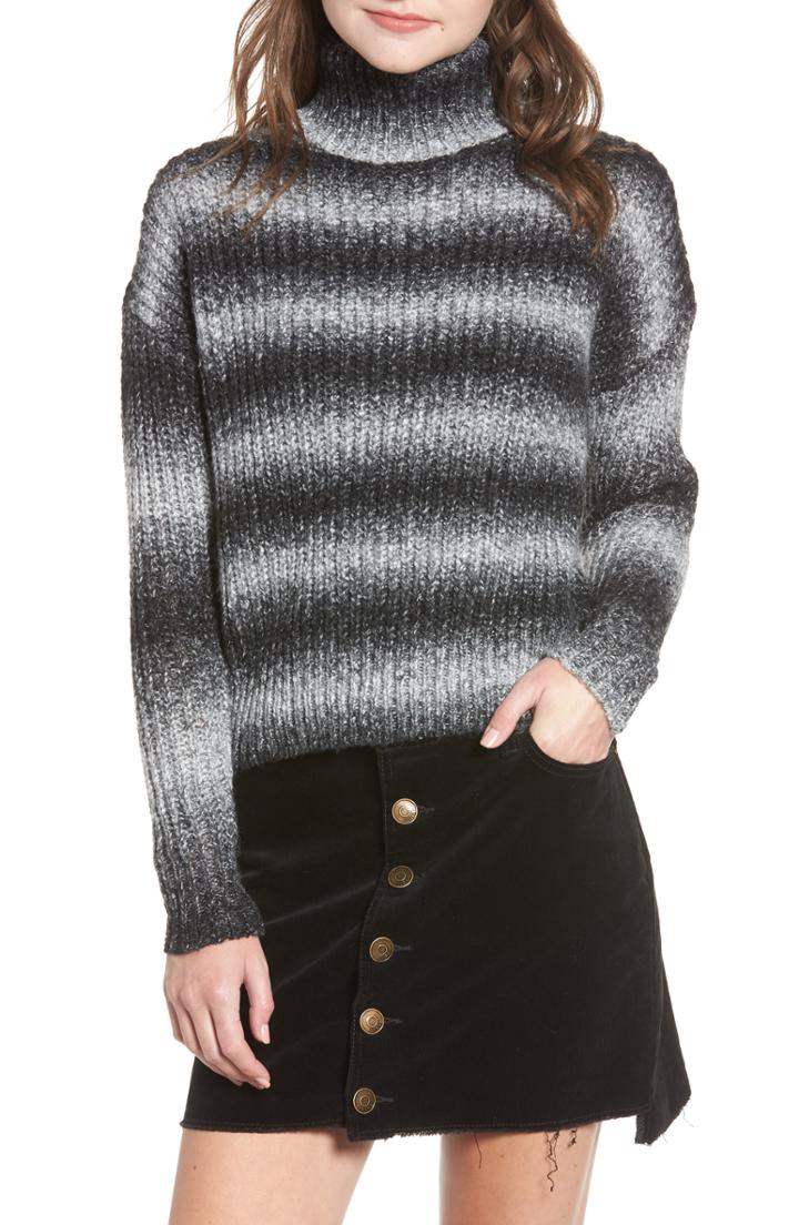 Women's Lira Clothing Camila Stripe Sweater - Black