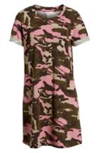 Women's Caslon Camo Knit Dress, Size - Pink